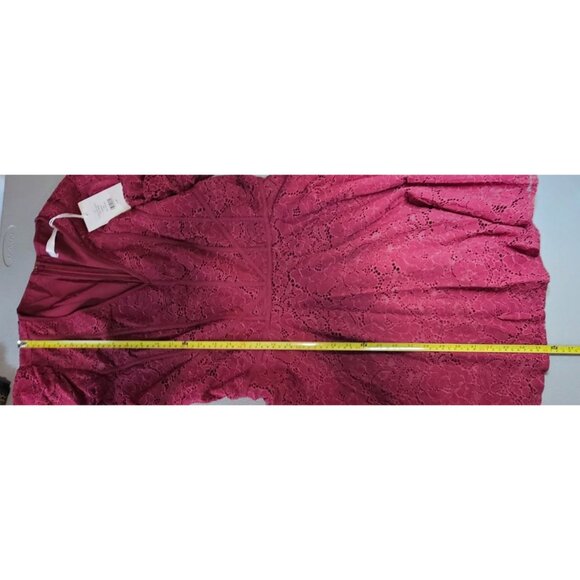 Rachel Parcell Womens Plus Size 14 V-Neck Floral Lace Mini Dress NWT - Picture 12 of 14